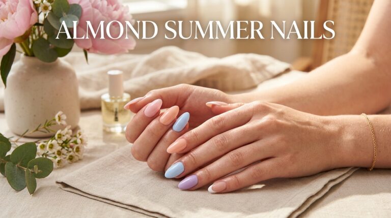 18 Almond Summer Nails for Fair Skin