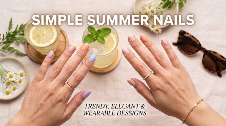 19 Simple Summer Nails for Cute Easy Manicures