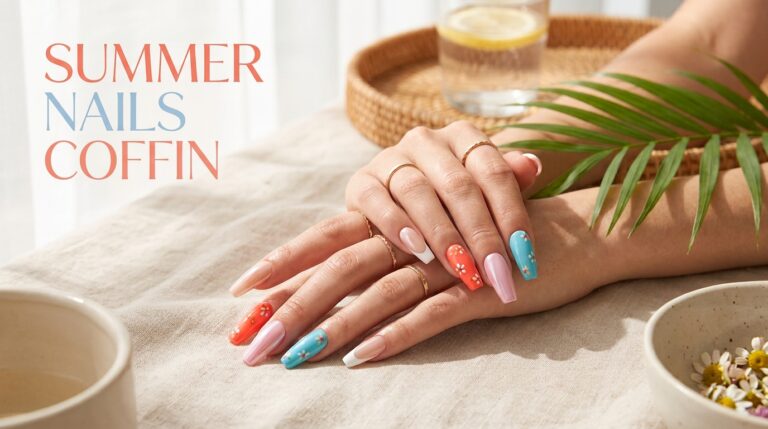 17 Summer Nails Coffin Ideas for Bright, Fresh Manicures