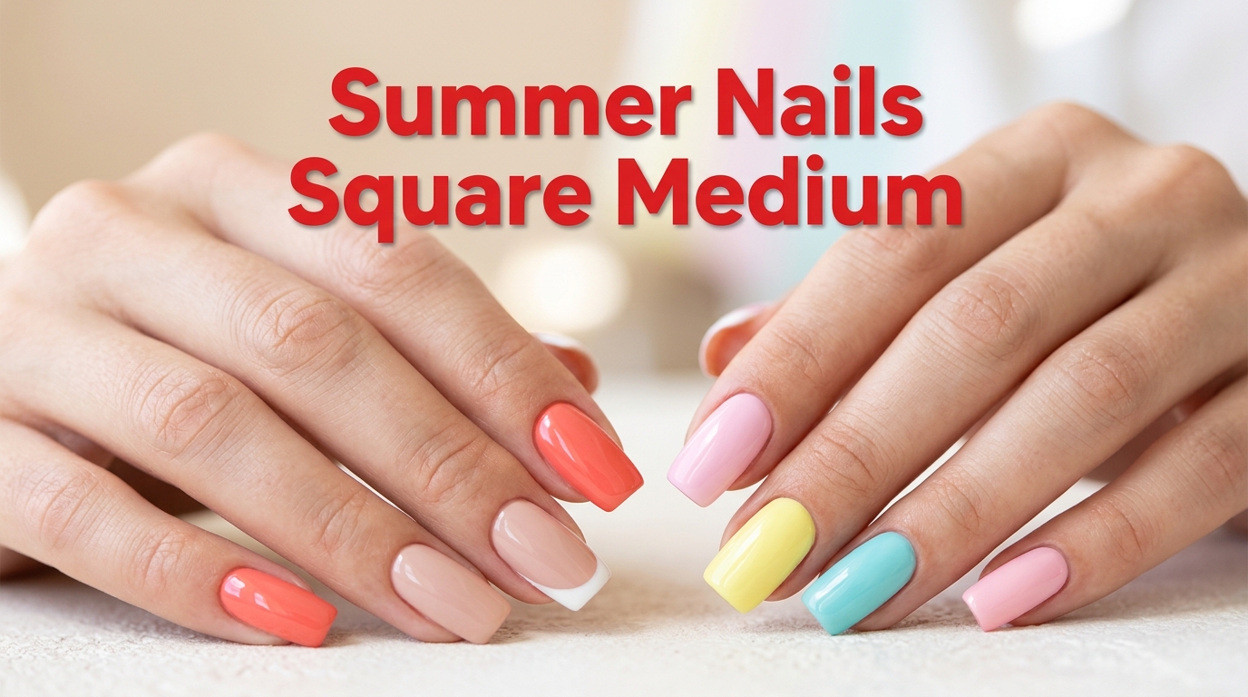 20 Summer Nails Square Medium Ideas for a Fresh Seasonal Manicure