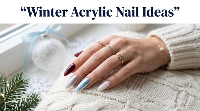 21 Winter Acrylic Nail Ideas for a Cozy, Stylish Manicure