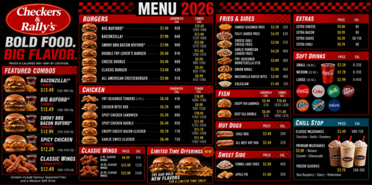 Checkers Menu With Prices 2026: Burgers, Fries & Deals