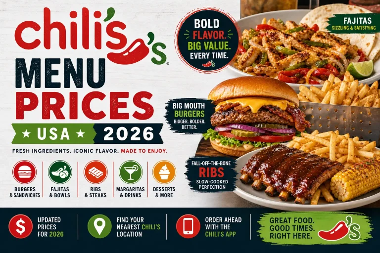 Chili's Menu Prices, Calories, Deals & Specials