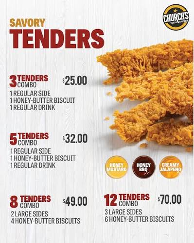 Church’s Chicken Menu With Prices 2026, Deals & Calories