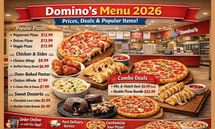 Domino’s Menu With Prices 2026: Pizza, Deals & More