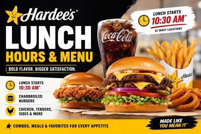 Hardee's Menu With Prices, Calories & Deals