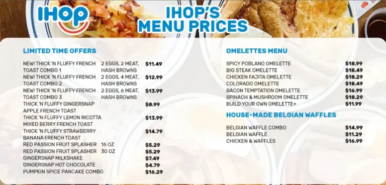 IHOP Menu With Prices 2026, Calories, Deals & More