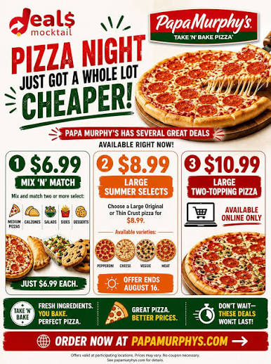 Papa Murphy’s Menu With Prices 2026 & Latest Deals